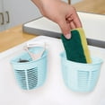 thumbnail image 6 of Wall Mounted Storage Baskets 2 Pack, No Drill Adhesive Hanging Organizer Baskets, Plastic Traceless Shelves for Kitchen, Bathroom, Bedroom, Dormitory, Bedside, Space Saving Home Organization, 6 of 6