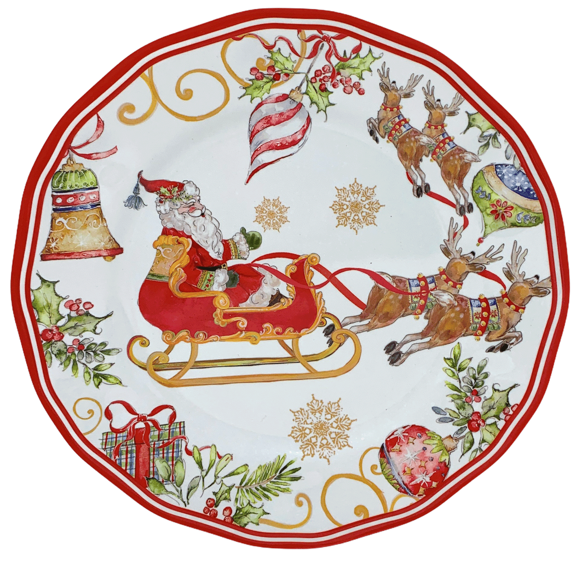 Villeroy & Boch WINTER BAKERY DELIGHT Reindeer/Sleigh Luncheon Napkins 