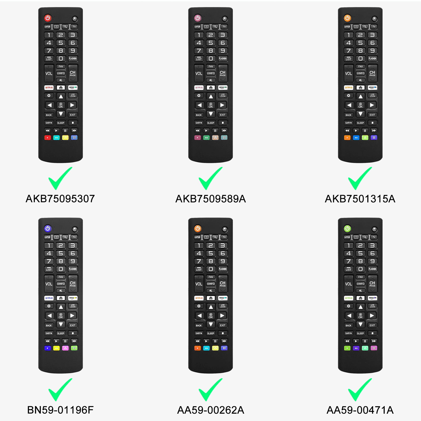 Universal Remote for LG TV Remote Control (All Models) Compatible with  OLED48CXPUB And All LG Smart TV LCD LED 3D HDTV AKB75375604 AKB75095307  AKB75675304 AKB74915305, 