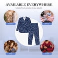 thumbnail image 7 of KLL Colorful Stars Sleepwear Mens Flannel Pajamas,Long Cotton Pj Set, 7 of 7