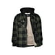 thumbnail image 1 of Chaqueta Gary Com de forro polar sherpa de franela gruesa y gruesa para hombre, 1 of 8