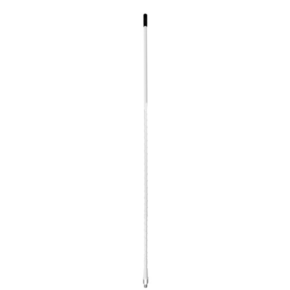 ACCESSORIES UNLIMITED - 2 FOOT WHITE FIBERGLASS CB ANTENNA WITH 3/8 X 24" THREADS"