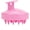Pink, variant on Scalp massage shampoo brush, soft silicone bristles, wet and dry use, dandruff removal, ergonomic handle, unisex, suitable for all hair types – single pack
