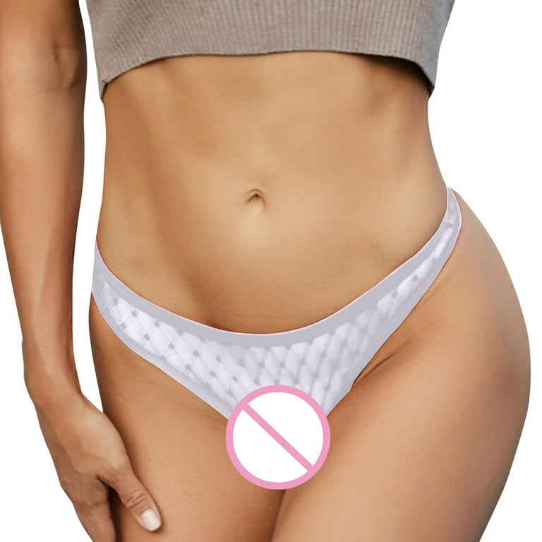 LBECLEY Plus Size G String Thongs for Women 3X Women Lace Patchwork Panties Women Lingerie Comfort Thong Underwear Lane Boyfriend White Xl