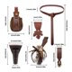 thumbnail image 3 of Medieval Cosplay Set PU Leather Belt Potion Bottle Waist Bag Halloween Renaissance Accessories for Women and Man maple leaf keychain, 3 of 4