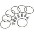 thumbnail image 1 of Metal Curtain Clip Rings 2 Inch Interior Diameter Set of 14 (Polished Nickel), 1 of 1