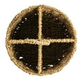 thumbnail image 4 of Bloomingville Round Seagrass Multi-Section Caddy, Natural, 4 of 4