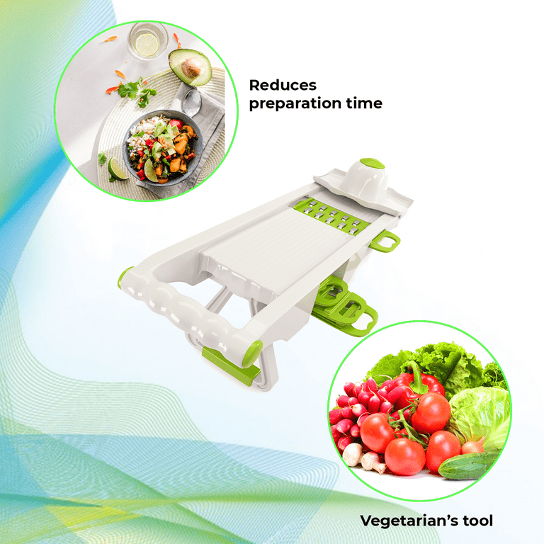Mandoline Slicer - Best Vegetable Chopper And Grinder - 8 in 1 Vegetable  Slicer – Timeless Matter