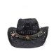 thumbnail image 5 of Jumpingount Sombrero de paja de vaquero, protección solar de ala ancha, transpirable, para verano, acampar al aire libre, pesca, viajes, playa, Type2 NO2, 5 of 6