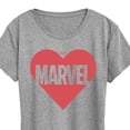 thumbnail image 3 of Marvel - Heart Valentine - Women's Short Sleeve Graphic T-Shirt, 3 of 5