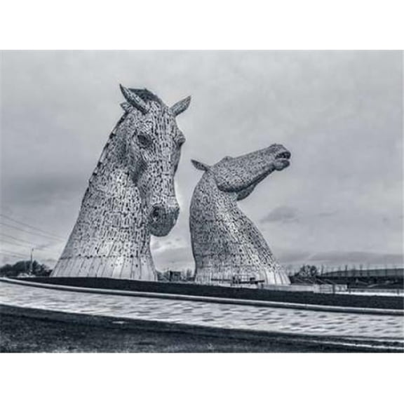 The Kelpies Horse Statue At The Helix Park in Falkirk Scotland Poster Print by Assaf Frank, 18 x 24 - Large