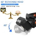 thumbnail image 2 of Headlamp, Ultra Lightweight 1200 Lumens Rechargeable Headlamp with White and Red Light, 2 Pack Waterproof Motion Sensor Headlamp, 8 Modes for Outdoor, 2 of 3