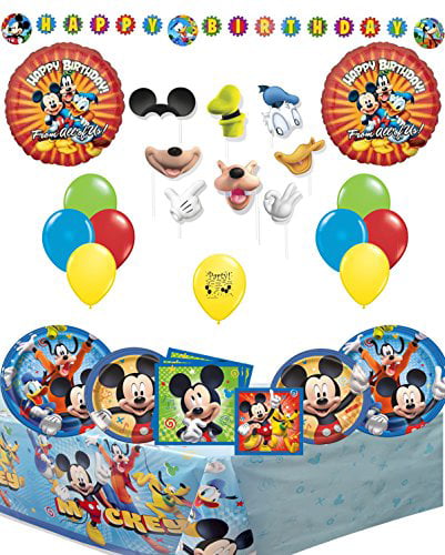8 x 9" Disney Mickey Mouse Plates Birthday Party Tableware Supplies 