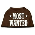 thumbnail image 1 of Most Wanted Screen Print Shirt Brown Xl (16), 1 of 1
