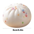 thumbnail image 3 of STPToys Simulated Bun Stress Relief Gadget, Soft Slow Rebound Decompression Balls, Ideal For Birthday Gifts, Classroom Rewards And Daily Reward Supplies - White, 3 of 7