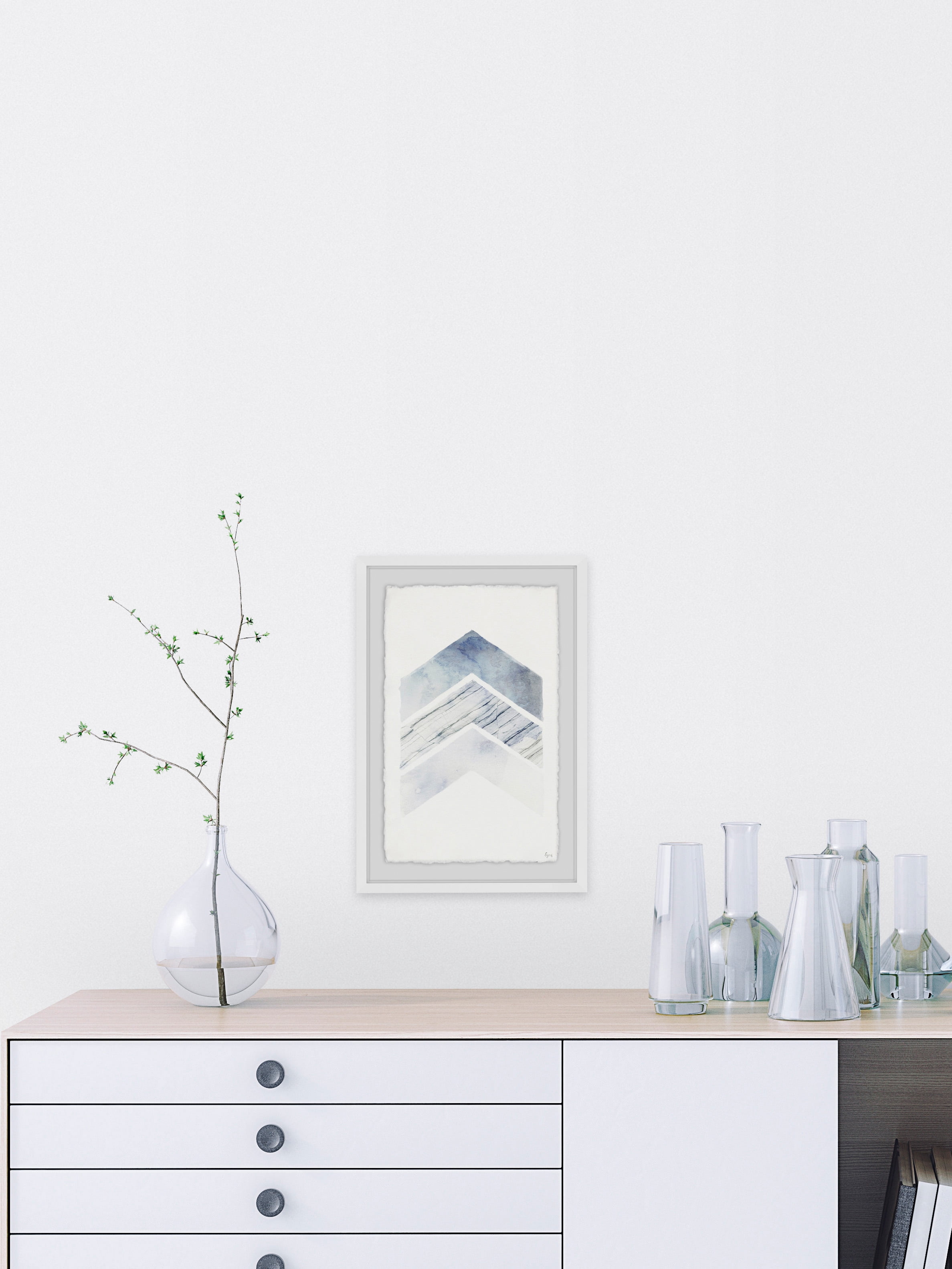 Patterned Arrows Framed Painting Print