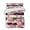 White Pink, variant on Quilts Queen Size, Flower Stripes Soft Comforter Bedding Set for Bed, Black White Geometric Pink Rose Floral Lightweight Quilted Bedspread with Pillow Cover(2 Pieces) for All Season, 90x96 Inch