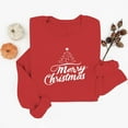 thumbnail image 4 of Christmas Shirts for Women Xmas Christmas Tree Print Sweatshirt Crew Neck Pullover Sweater Blouses Comfort Casual Fleece Xmas Holiday Top, 4 of 6