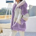 thumbnail image 1 of Abrigo holgado con capucha y bolsillo con cremallera para mujer, cálido, de felpa, estilo europeo y americano, otoño e invierno, 2023, 1 of 4