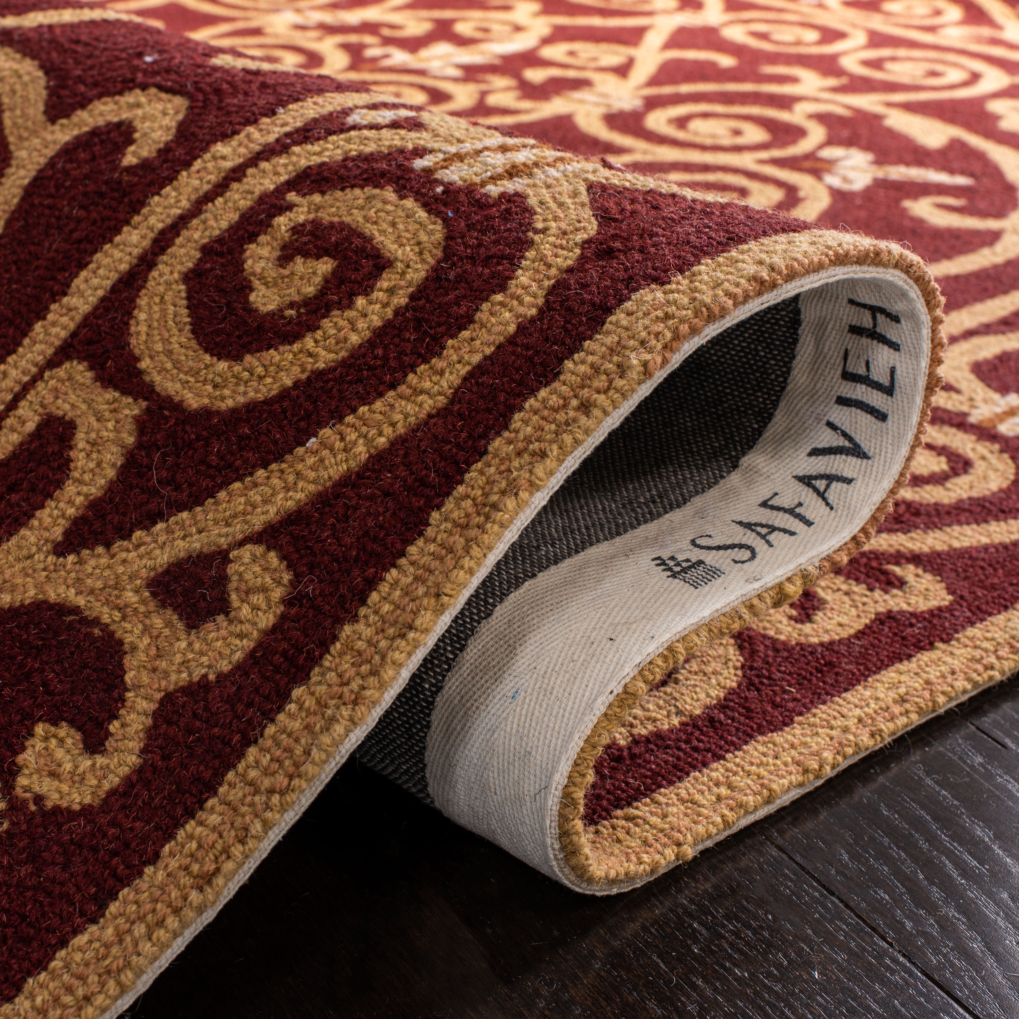 Safavieh Chelsea Aragon Oriental Wool Area Rug, Burgundy, 9' x 12'