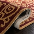 thumbnail image 6 of Safavieh Chelsea Aragon Oriental Wool Area Rug, Burgundy, 4' x 4' Round, 6 of 13