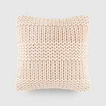 Chunky Knit Throw Pillow by Comfort Canopy