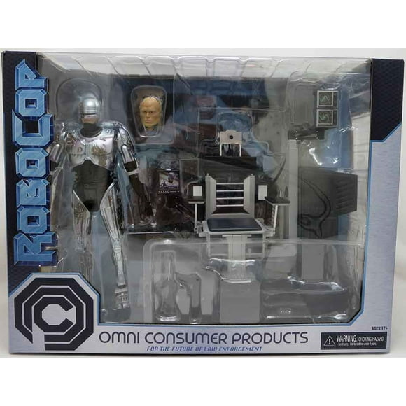 RoboCop Ultimate 7 Inch Action Figure | Battle Damaged RoboCop with Chair