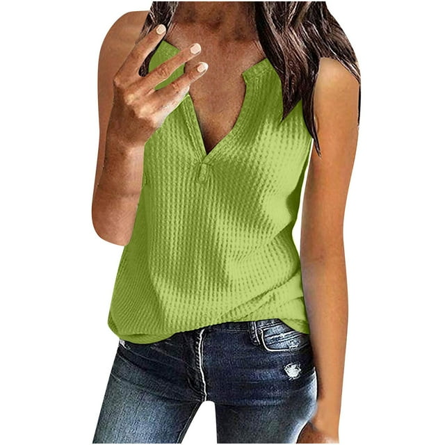 Cameland T-Shirt Blouse Sans Manches pour Femmes Printemps et Été