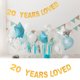 thumbnail image 5 of KAKOWELY 1 pancarta decorativa con purpurina "20 Years Loved" (dorada), 5 of 5