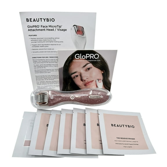 Beautybio GloPro Regeneration Tool Ombre Glitter with 5 Residue Eraser & 1 Skin Prep Pad