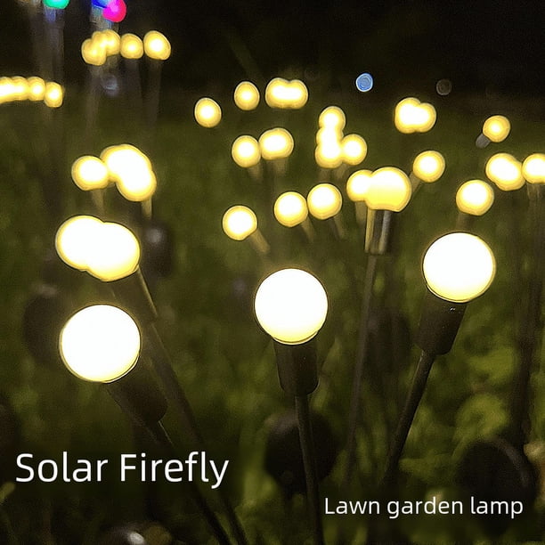 Lámpara solar para césped, lámpara neumática Firefly, lámpara led para exteriores, patio, jardín, lámpara enchufable, lámpara decorativa impermeable para exteriores