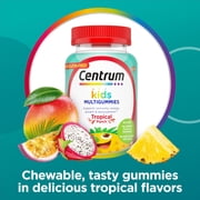 Centrum Multigummies Multivitamin Supplement Gummies, Tropical Punch, 110 Count, for Kids