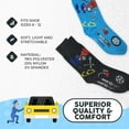 thumbnail image 5 of Foozys Men’s Crew Socks | Working Professional Man Novelty Socks | 2 Pairs (Mechanic), 5 of 5