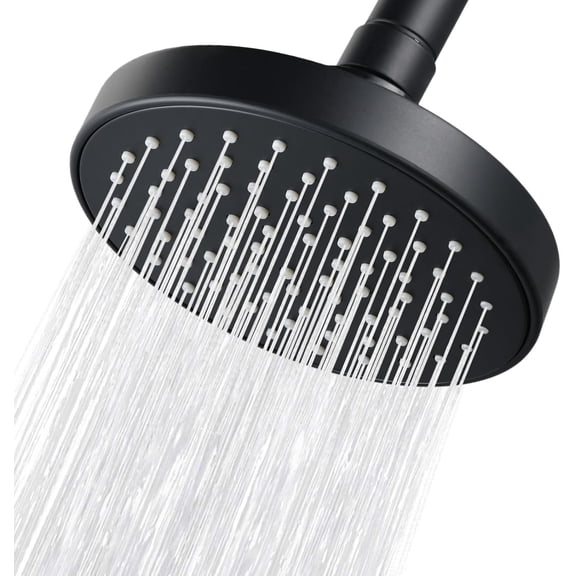 High Pressure Shower Head - 4.7“ Powerful Bathroom Pressure Boosting Rain Showerhead - Perfect Universal Replacement for Rainfall Shower Heads (Chrome)