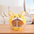 thumbnail image 2 of Gorro de conejo de peluche, diadema ligera, gorro suave y cálido, gorros de animales para accesorios de fotos, accesorios de disfraces, suministros , AMARILLO Salvador Gorro de conejo de peluche novedoso, 2 of 10