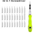 thumbnail image 2 of 32 In 1 Small Screwdriver Set | Mini Magnetic Screwdriver Set | Magnetic Slot Wrench Bits Repair Tools Kit Set | For Home Appliance Phones, Laptop, Computers, Watches Repair Tool Set, 2 of 5