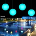thumbnail image 4 of Led Color Changing Christmas Tree Lights 2 Pack 16 Ribbon Remote Control Ip68 Floating Pool Lights for Swimming Pool Hot Tub Pond Beach Party Decoration, 4 of 9