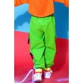thumbnail image 4 of Rolanko Girls Cargo Pants for Kids Loose Streetwear Hip Hop Dance, 4 of 6