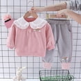 thumbnail image 5 of TOWED22 Baby Toddler Girl Clothes Outfits Kids Sweatshirt Joggers Set Joggers Pants Little Girls Clothes Toddler Outfit for Girls,Pink,3-4 Y, 5 of 8