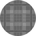thumbnail image 1 of Ahgly Company Indoor Round Patterned Gray Wolf Gray Area Rugs, 3' Round, 1 of 6