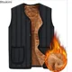 thumbnail image 2 of Chaleco de algodón para hombre, abrigo ultraligero sin mangas, chaleco acolchado, chaqueta ligera y cálida ultrafina, novedad de invierno de 2024, 2 of 5