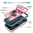 thumbnail image 4 of Dteck Case for iPhone Air (2025), Shockproof Impact Resistant Magnetic for Car Holder with Slide Lens Protective Ring Stand Holder Hybrid Hard Rugged Cover, C, 4 of 9