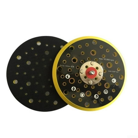 

JSSH For-MIRKA Backing Pad Free Hook&Loop 52 Holes 6 Inch Backing PUR Molded
