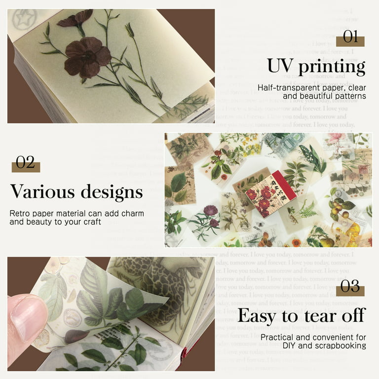 6 Sets Wedding Scrapbook Supplies Aesthetic Crafts Paper Decorative Dairy  Paper Journaling Supplies Retro Scrapbooking Paper Diy Journaling Paper