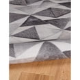thumbnail image 4 of Contemporary Home Living 5' x 7' Geometric Patchwork Diamond Rectangular Area Throw Rug - Gray and, 4 of 7