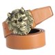 thumbnail image 1 of Cinturón de cuero de estilo retro para hombre Cinturón de vaquero occidental Cinturón de jeans Cinturón de cabeza Hebilla Correa de cintura Amarillo Yinane cinturones de cintura, 1 of 6