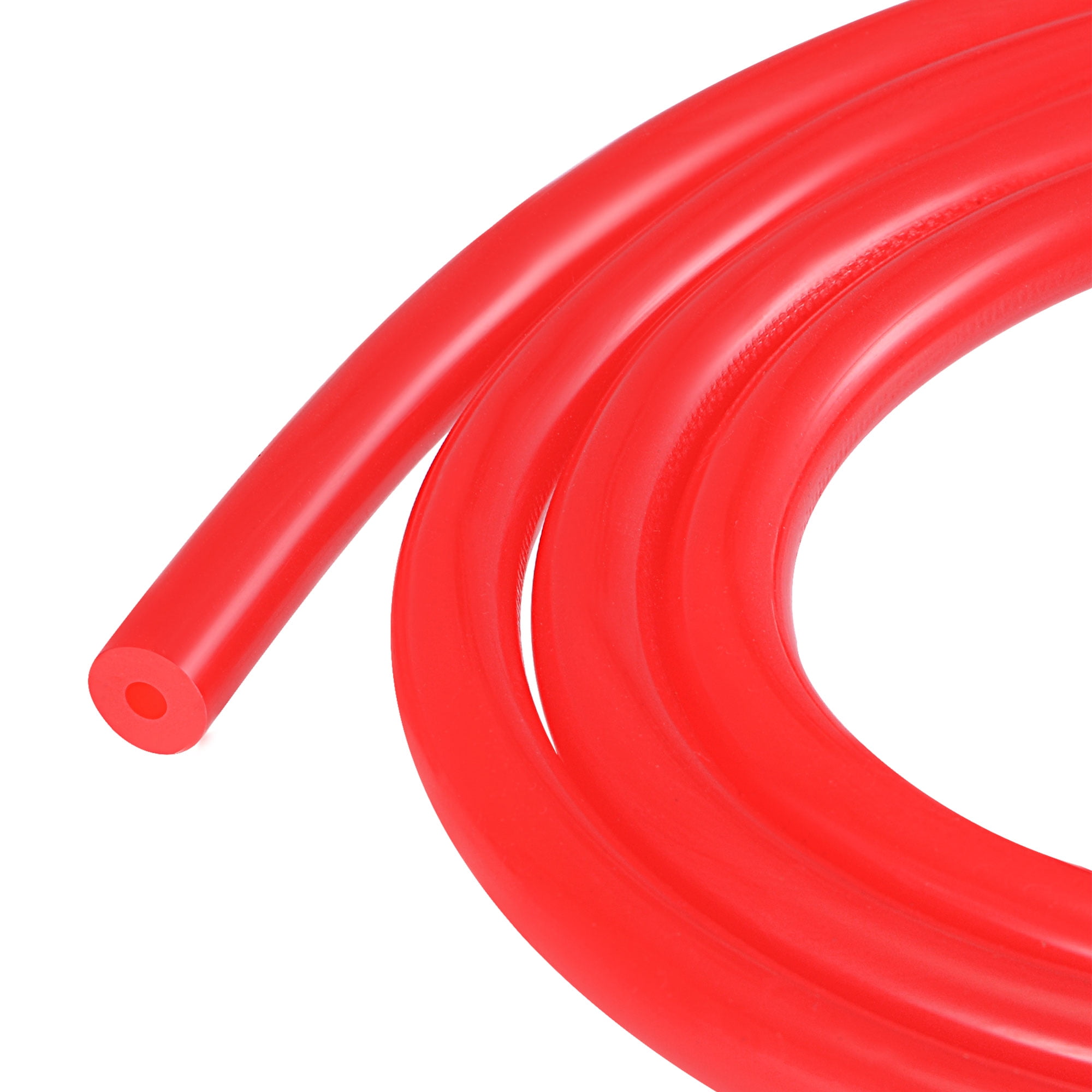3/8" x 20' working length Nylon Spiral w 1/4" Male NPT fitting Red NS-38-25-R-02 