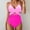 B158 Hot Pink women swimsuit clearance under $5, variant on Women Swimsuit under $5! Xqxayjr One Piece Swimsuits for Women Modest Tummy Control Bathing Suit Cutout Mesh Criss Cross Push Up Bathing Suits Slimming Full Coverage Mesh Swim Suits