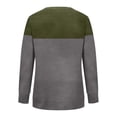 thumbnail image 3 of Pullover for Women Color Block Long Sleeve Crewneck Loose Sweatshirt Laides Fashion Jogger Workout Tops (XL, Gray), 3 of 3