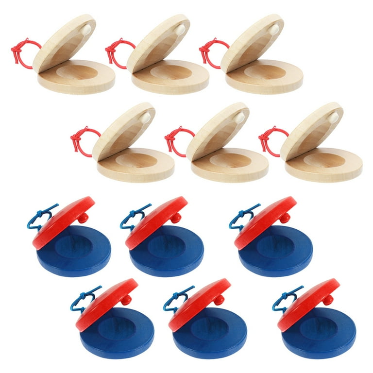 Castanets Percussion Wooden Instrument Kids Musical Rhythm Toys
